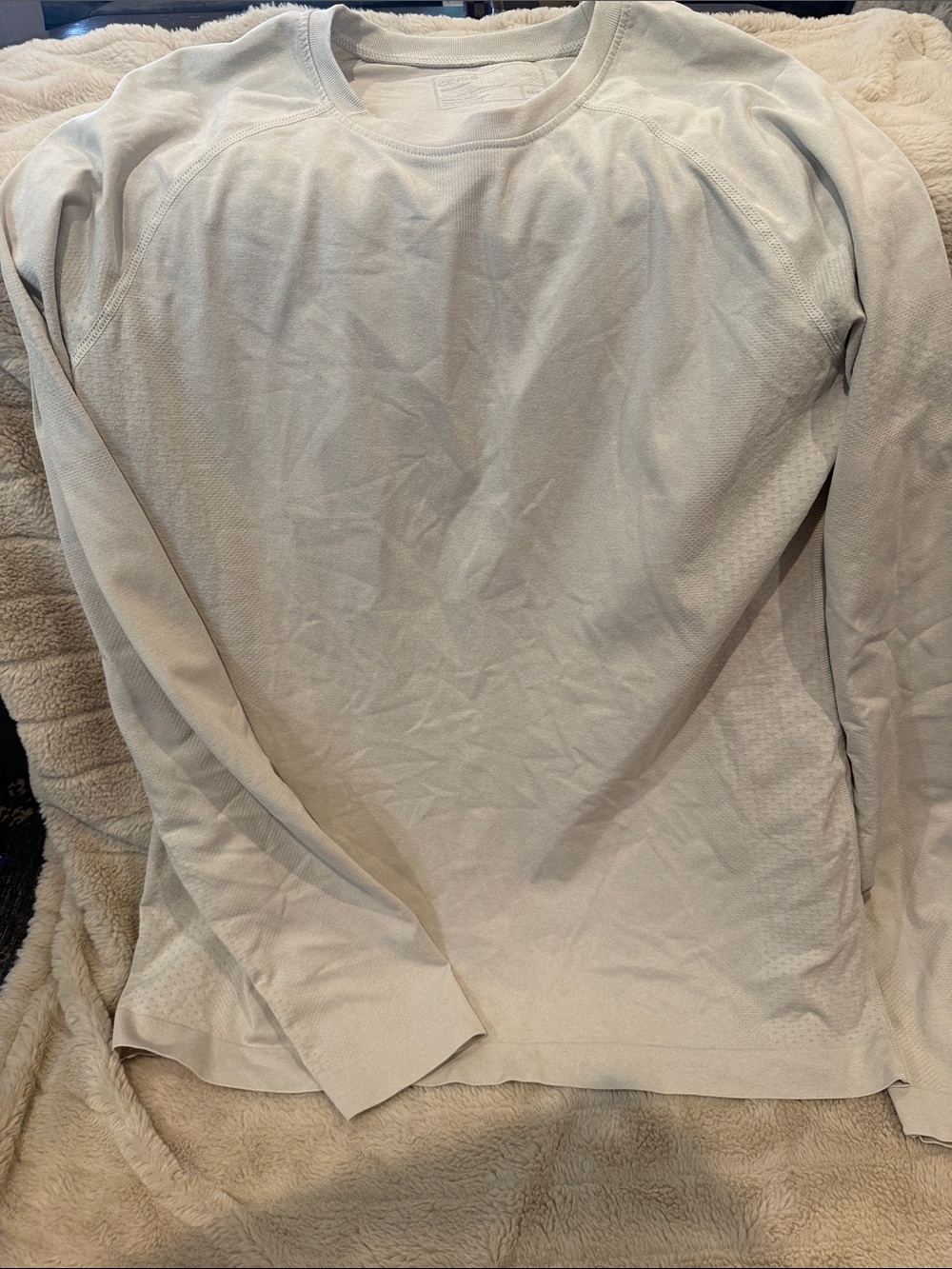 Figs Salta Long Sleeve Underscrub- Bone